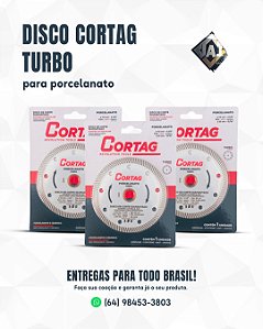 Disco para porcelanato da Cortag Turbo 100 mm