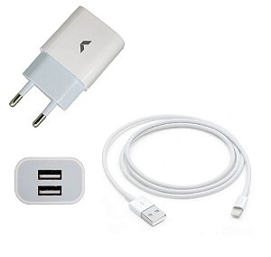 Kit Carregador 2 USB - Lightning Cellution