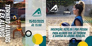 Inscrição  torneio interno de Vôlei de Praia Intermediário feminino