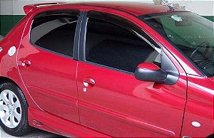 Calha chuva Peugeot 206/207 4 portas acrilica TG Poli