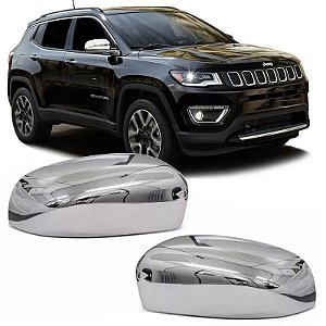 Aplique retrovisor cromado Compass (par)