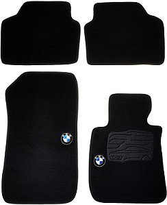 Tapete BMW serie 3 em carpet preto 4 peças 318/320/325/335