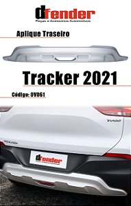 Aplique parachoque traseiro Tracker 2020 em diante