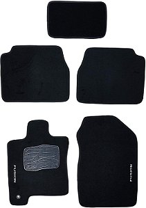 Tapete Fusion 2011-2013 em carpet preto 5 peças