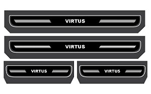 Soleira porta resinada Virtus com fundo preto