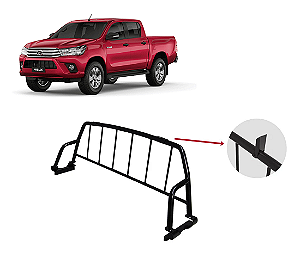 Santo antonio Hilux 2016 diante preto cabine dupla utilitario