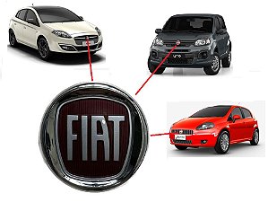 Emblema Logo Fiat Verm Grade Uno 2016-2022 Bravo 2011-2016