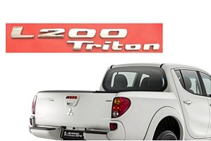 Emblema L200 TRITON Da L200 Triton 2008 a 2016 Cromado
