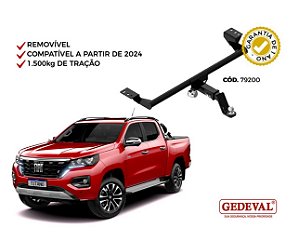 Engate Fiat Titano 2024 em diante com ponteira removivel Gedeval