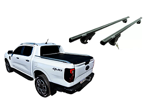 Rack para Caçamba Ranger 2024 em diante Limited Kiussi Preto