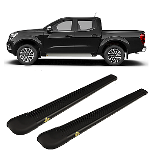 Estribo Frontier 2017 diante preto Personal em aluminio