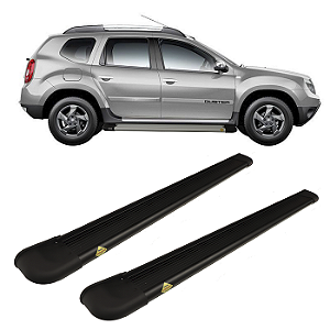 Estribo Duster ate 2019 em aluminio preto Personal