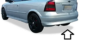 Spoiler Parachoque Traseiro Astra Hatch 1999 a 2002 TGPoli cor preto fosco