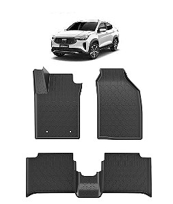 Tapete Fastback moldado 5 peças preto