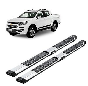 Estribo S10 2013 em diante em aluminio cromado Keko My Road