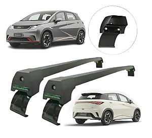 Rack BYD Dolphin em aluminio Long Life Sports cor preto