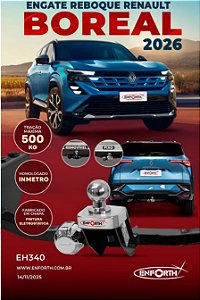 Engate Renault Boreal com ponteira fixa - Linha Transbike