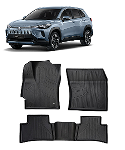 Tapete Corolla Cross moldado 5 peças preto