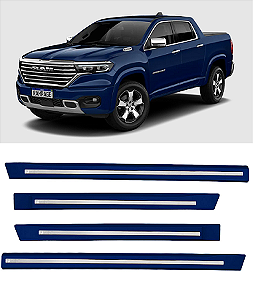 Friso Rampage com emblema cromado azul patriot