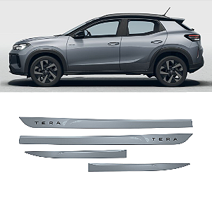 Friso VW Tera com emblema preto pintado cor cinza platinum