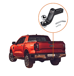 Ponteira Engate Removivel Ford Ranger 2024 em diante c/ Bola E Pino Keko 3500kg