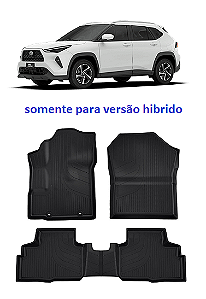 Tapete Yaris Cross Hibrido 2026 em diante moldado 4 peças preto