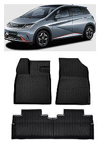 Tapete BYD Dolphin GS/Plus moldado 4 peças preto