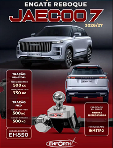 Engate Jaecoo 7 2026 em diante com ponteira removivel