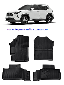 Tapete Yaris Cross a Combustão 2026 em diante moldado 4 peças preto