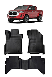 Tapete Hilux 2025 em diante moldado 5 peças preto