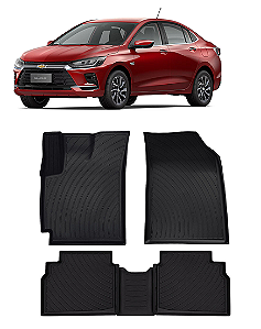 Tapete Onix Plus (sedan) 2020 em diante moldado 5 peças preto