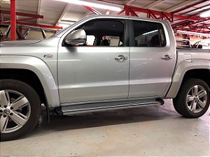 Estribo Amarok cabine dupla em aluminio Keko Integral K1