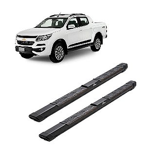 Estribo S10 2013 diante CD em aluminio Keko My Road preto