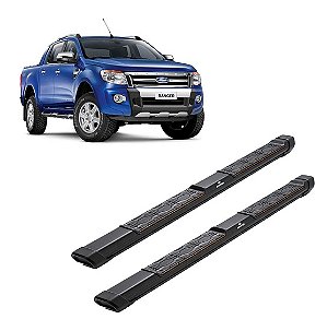 Estribo Ranger 2013 a 2023 CD em aluminio Keko My Road preto