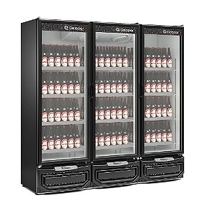 Cervejeira/Expositor Vertical Conveniência 3 Portas GCBC-1450 Gelopar