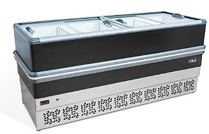 Ilha para Congelados Light 2 Metros Vidro Reto | Polar