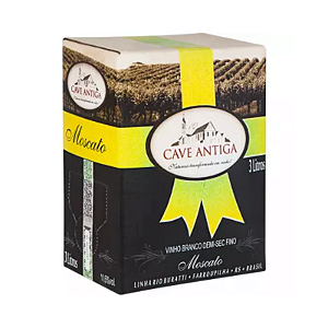 Vinho Cave Antiga Moscato Bag in Box 3 litros