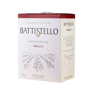 Vinho Battistello Merlot Bag in Box 3 Litros