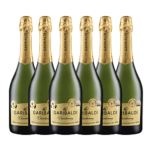 Kit Espumante Garibaldi Chardonnay Brut com 6