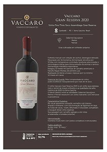 Vinho Vaccaro Gran Reserva Blend