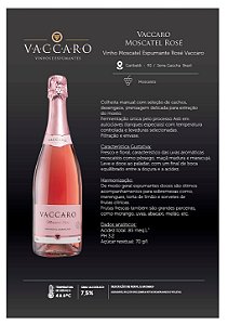 Espumante Vaccaro Moscatel Rosé