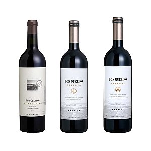 Kit Don Guerino Reserva – Cabernet Franc, Merlot e Tannat com 3 unidades