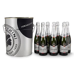 Espumante Kit Balde Casa Perini Moscatel c/7un