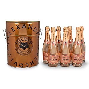 Espumante Kit Balde Casa Perini Brut Rosé c/7un
