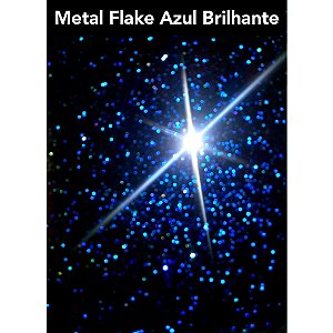 Metal Flake Azul No Verniz Pu Automotivo
