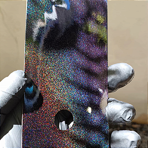 Tinta Preto Holográfico com efeito Roxo Perolado "Extra" kit com 2 Tintas