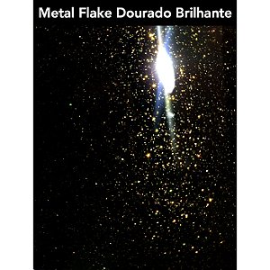 metal flake dourado poliester automotivo
