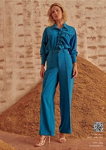 REF 77631 - CALCA ALFAIATARIA RETA - CITY BLUE