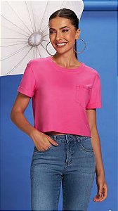 G1815-T-SHIRT CROPPED M/COTTON COMFORT C/ELAST
