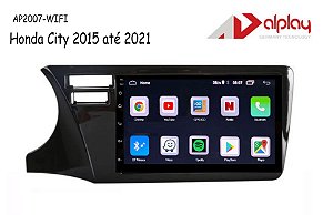 Central Multimidia Honda City 2015 ate 2021 Android Alplay AP2007-WIFI - 7 polegadas